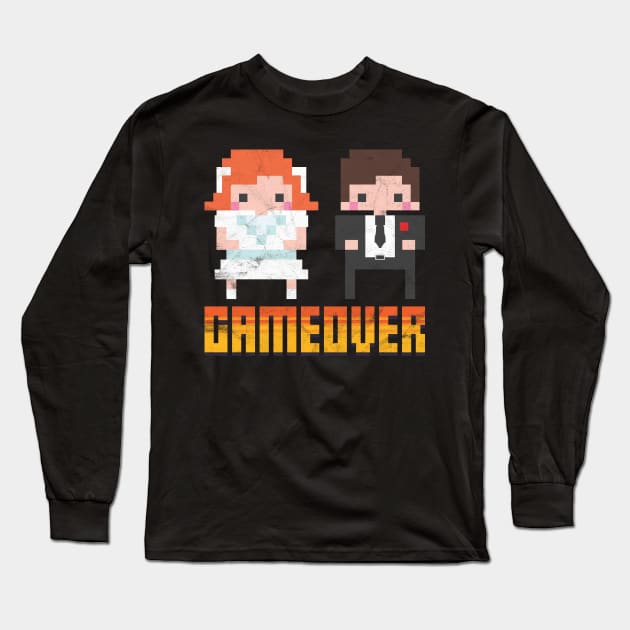 Game Over - Nerd Geeky JGA Group Shirt Long Sleeve T-Shirt by avshirtnation